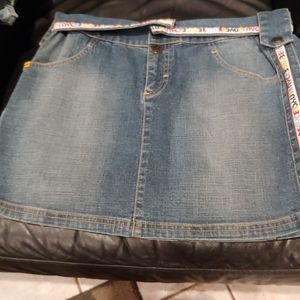 NWT Lady Enyce mini Jean skirt